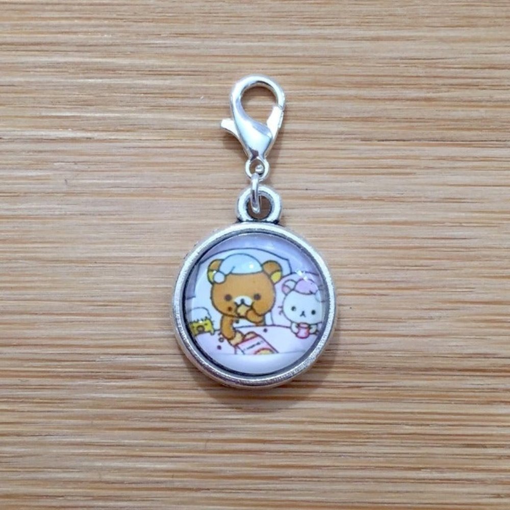 Planner charm Rilakkuma Glass Cabochon